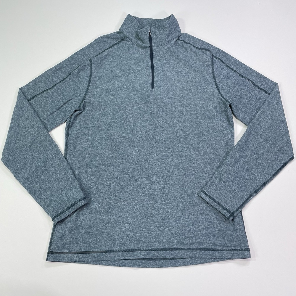 Lululemon 1/4 Zip Men's Large Performance Long Sleeve Blue Athletic Pullover